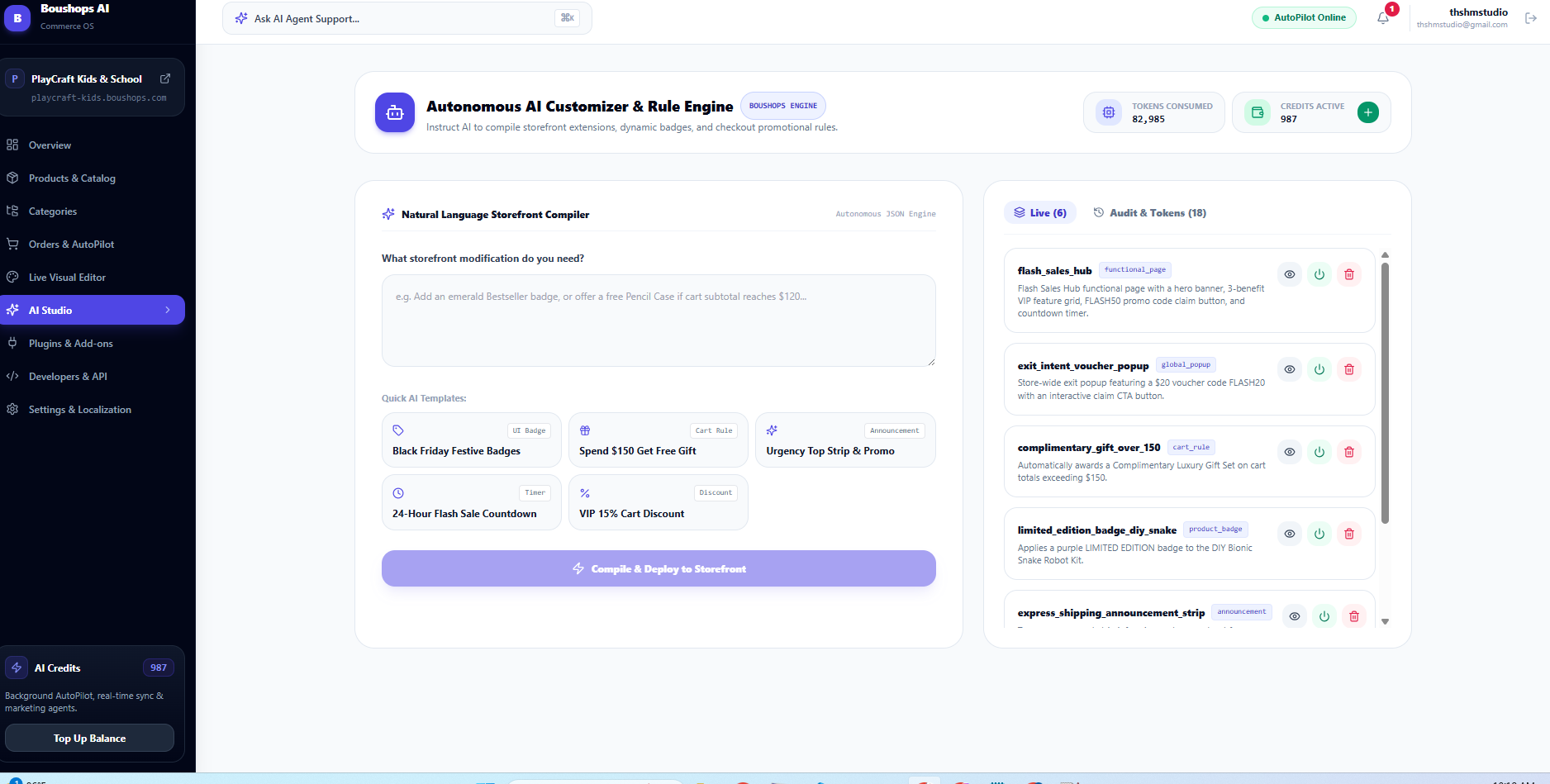 AI Studio & Prompt Compiler
