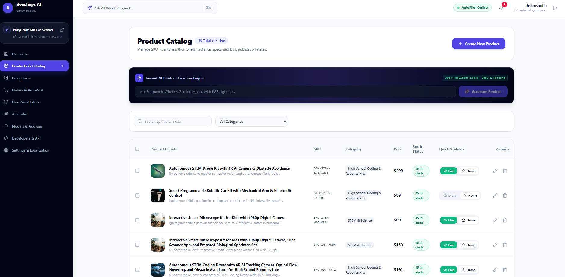 AI Product Generation Engine